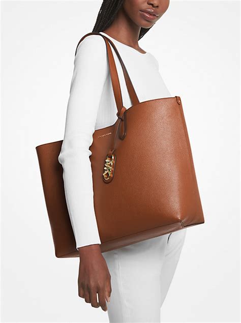 michael kors crossbody pebbled leather bag|Michael Kors eliza tote.